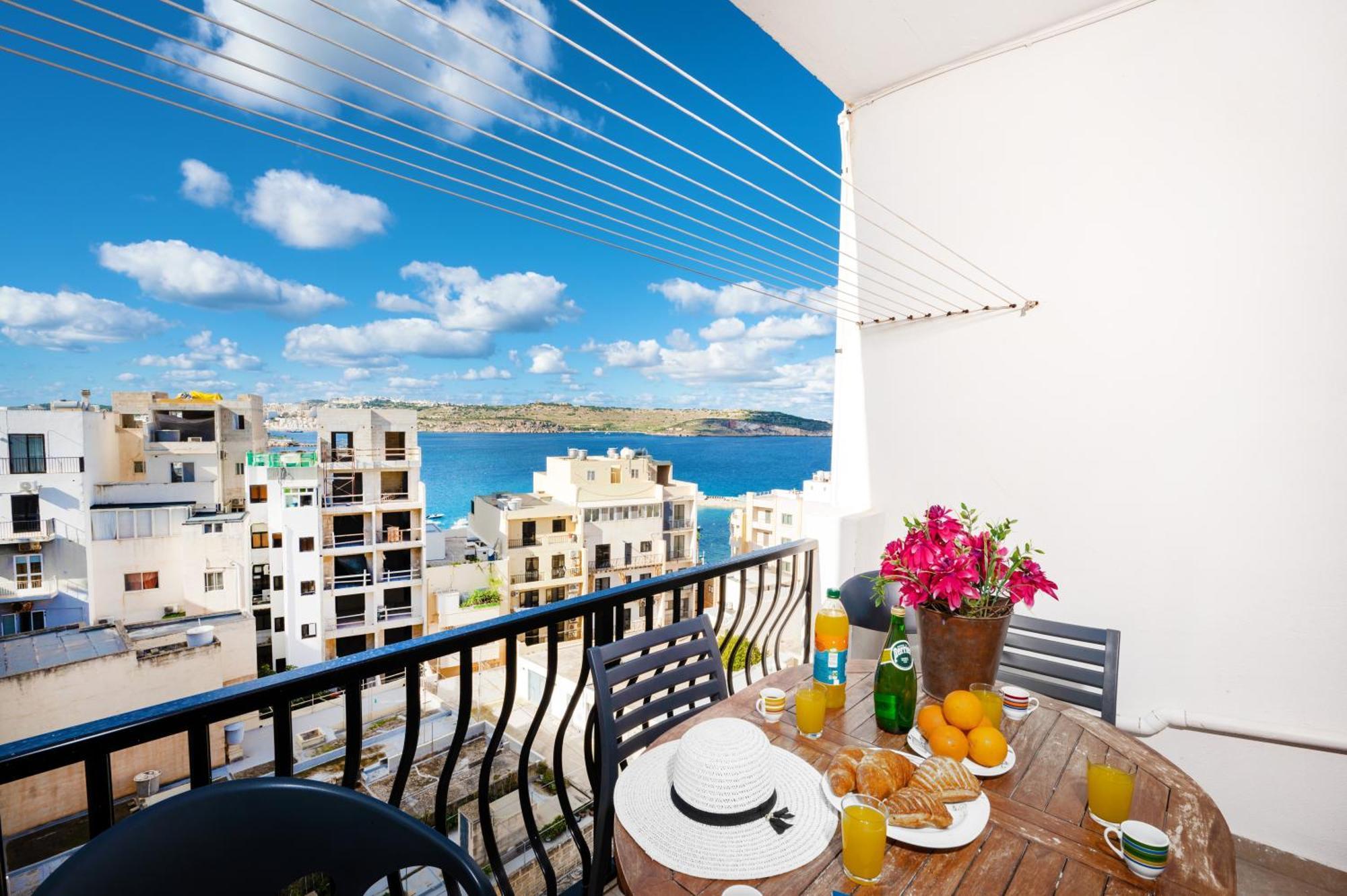 Seashells Apartments With Terrace, Just Off The Seafront In Bugibba - By Getawaysmalta San Pawl il-Baħar Eksteriør billede