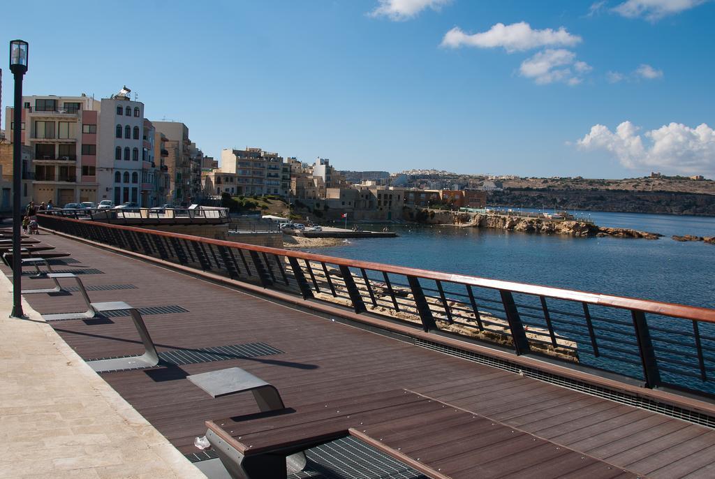 Seashells Apartments With Terrace, Just Off The Seafront In Bugibba - By Getawaysmalta San Pawl il-Baħar Værelse billede